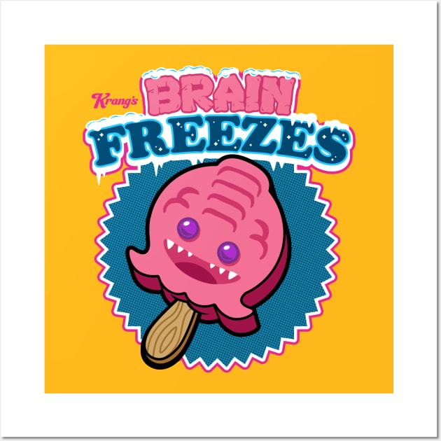 Krang's Brain Freezes Wall Art by harebrained